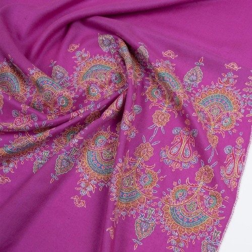 Zova Stuff Paisley Print Purple Fashion Scarf